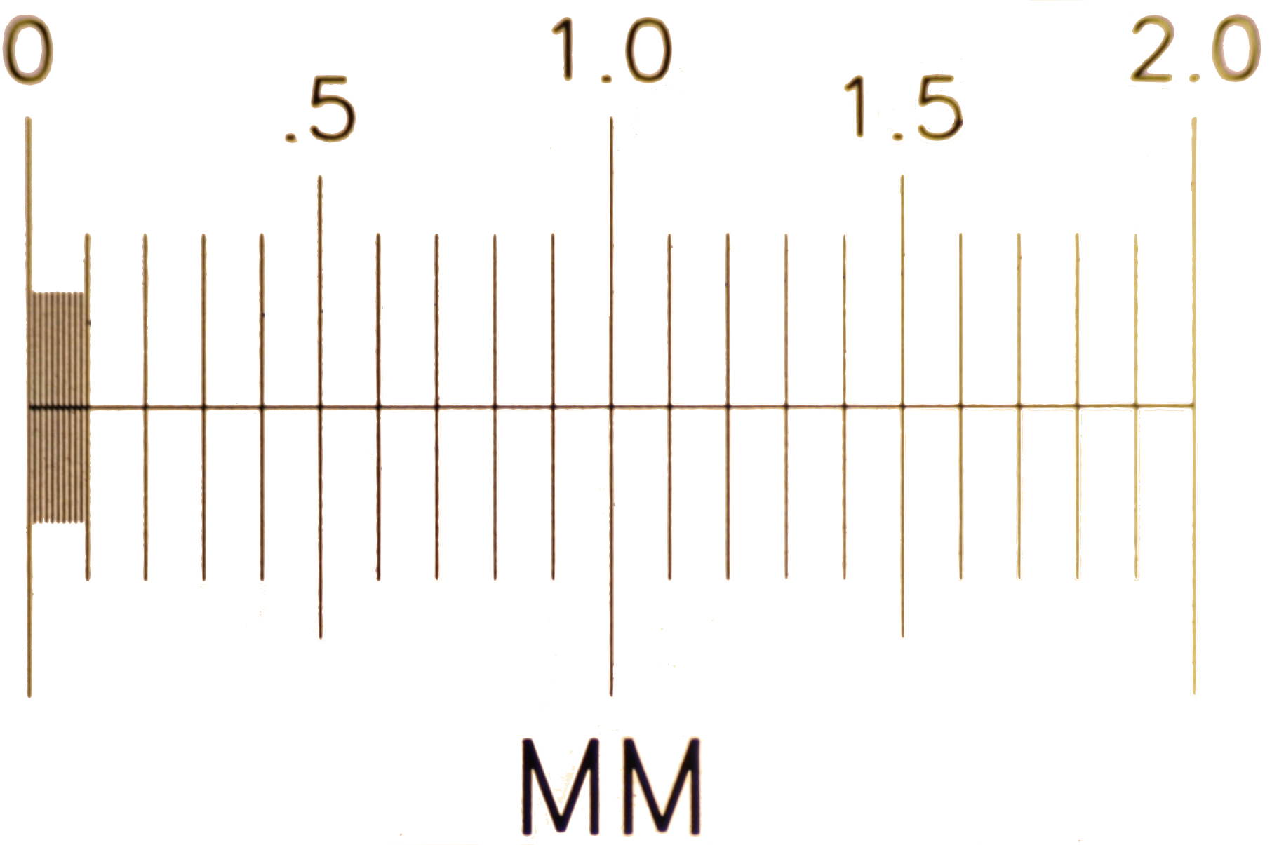 Slide micrometer using 4x objective