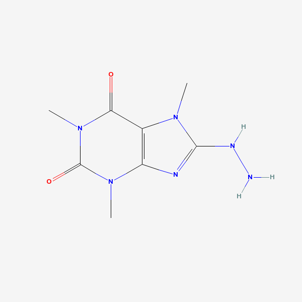 8-hydrazinyl-1,3,7-trimethyl-purine-2,6-dione 