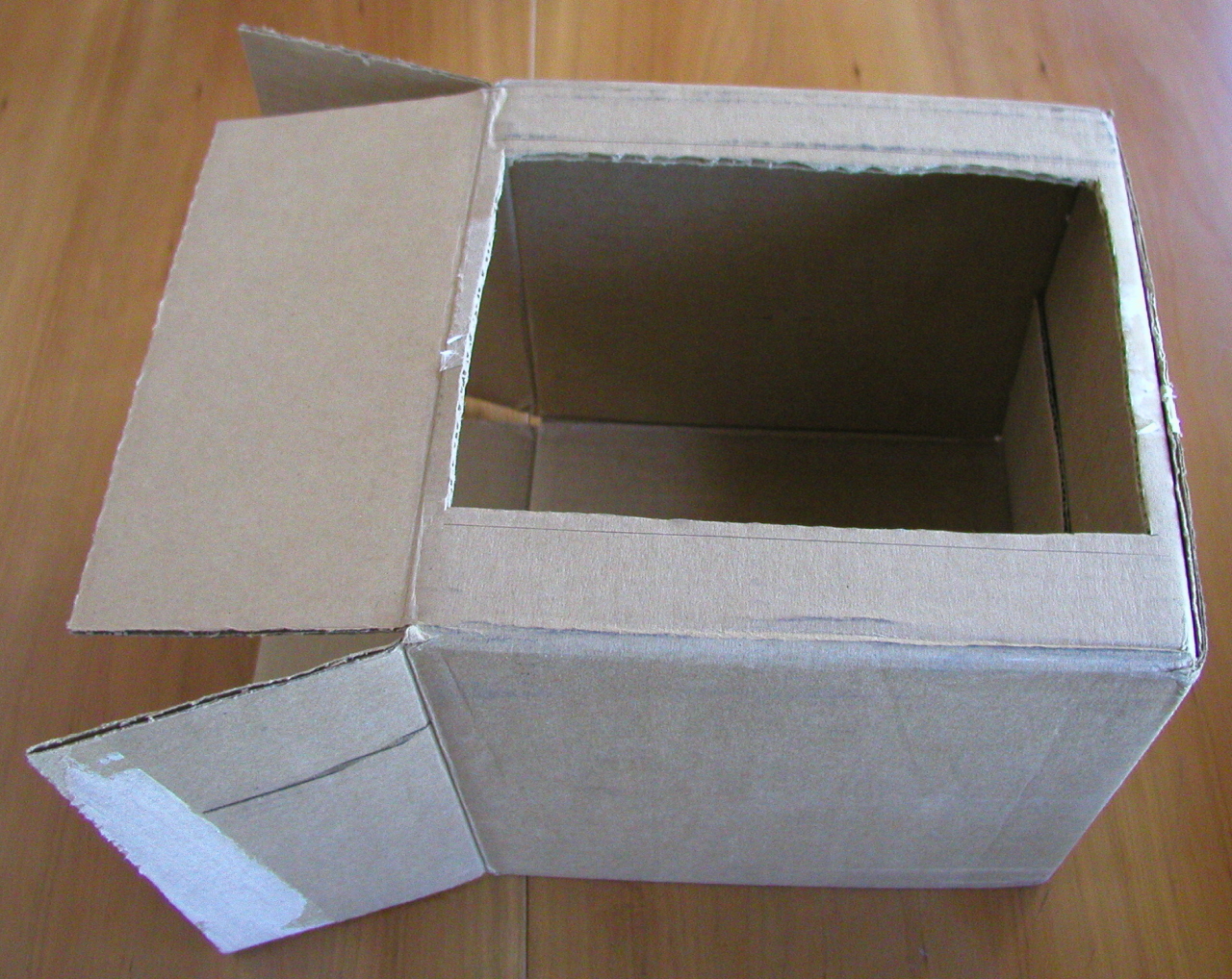 Box with hole