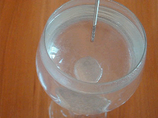 A metal that melts in hot water